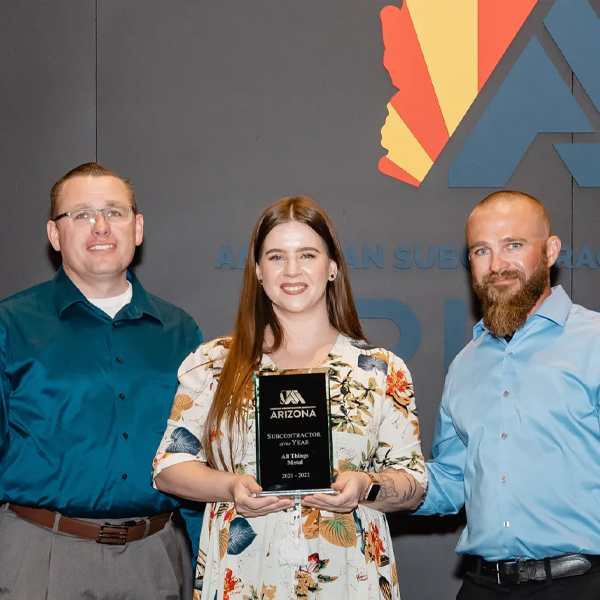 ASA Subcontractor Award being presented by ATM Employees